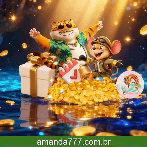 Imagem promovendo o app oficial da AMANDA777 para mobile
